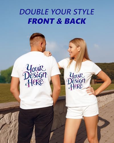 Gildan Custom T-Shirt - Personalized US-Cotton Tee Shirts for Men & Women - Customize Your Own Front and Back Design with Your Image, Logo, Photo, Text - Tshirt in Safety Green, Adult XL, 24 - Image 3