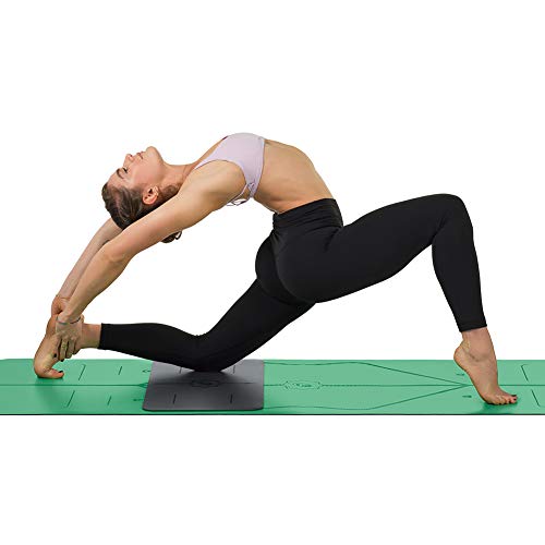 LIFORME Yoga Mat & Travel Mat & Yoga Pad Bundle Pack – Patented Alignment System, Eco-Friendly, Non-Slip Warrior-Grip, Made with Natural Rubber, Thick, Sweat Resistant, Comfortable - Grey/Grey/Gry - Image 8