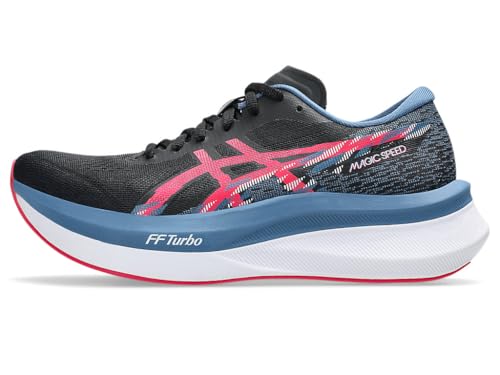 ASICS Women Magic Speed 4 Running Shoe, BLACK/WINTER SEA, 11 - Image 3