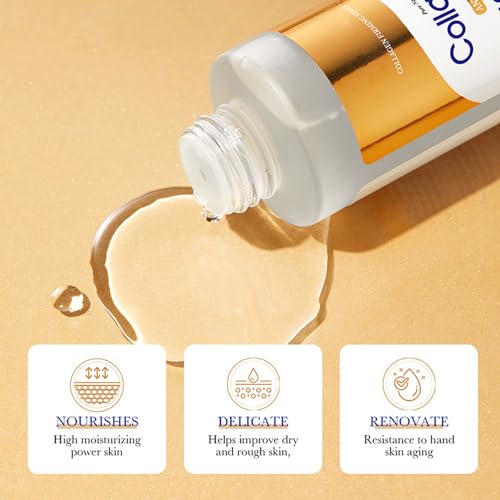 Collagen Skin Care Set, 6Pcs Anti Aging Face Care Sets for Women, Firming Skin, Shrink Pores, Smooth Wrinkles, Hydrating Skin Care Set Include Serum Face Cream Eye Cream Toner Cleanser Facial Mask1 - Image 6