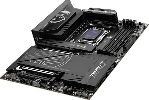 MSI MPG X870E Carbon WiFi Gaming Motherboard (AMD Ryzen 9000/8000/7000 Series Processors, AM5, DDR5, PCIe 5.0, M.2 Gen5, SATA 6Gb/s, USB 40Gbps, HDMI, Wi-Fi 7, Bluetooth 5.4, 5Gbps LAN, ATX) - Image 4