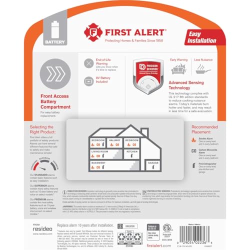 First Alert Battery-Powered Ionization Smoke Detector - Image 2