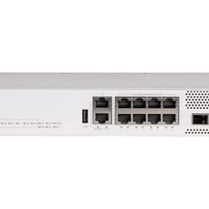 Ruckus ICX8200-C08PF 8-Port Gigabit PoE+ Managed Switch, 150W, 2X 10G SFP+ Uplinks, 1U Rackmount, 4GB RAM, TAA Stackable L3, Cloud Care Pre-Configured Bundle Eligible
