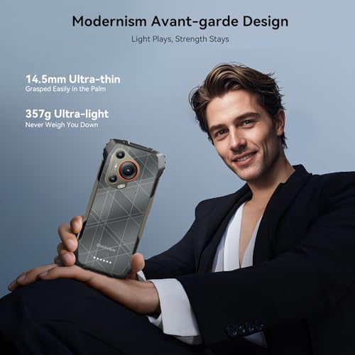 Blackview BL7000 AI 5G Rugged Phone Android 15, 24GB+256GB/2TB MTK Dimensity 6300, 6.78\" FHD+ 120Hz, 50MP + Night Vision 20MP, 7500mAh/33W, Rugged Smartphone Dual SIM/T-Mobile/NFC/OTG/IP69K Waterproof - Image 9