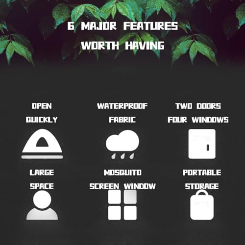 4-Person Waterproof Camping Tent, Spacious Lightweight, Durable, Easy Setup for Hiking, Backpacking, Family Camping - Image 4