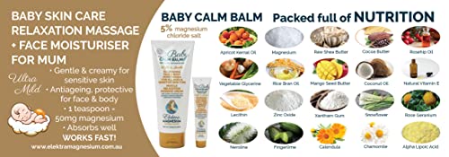 ELEKTRA MAGNESIUM Australian Made Baby Calm Balm 150g Nappy Rash Ointment Has a Unique Dual Action to Help Treat and Prevent Nappy Rash, Soothing and Hydrating Baby Skin - Image 4