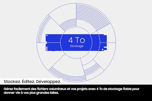 Samsung Internal SSD 990 EVO Plus, NVMe 2.0 PCIe 4.0 x 4/5.0x2, 4TB, Read Speed up to 7250MB/s, Ideal for Gaming and Office, MZ-V9S4T0BW - Image 10