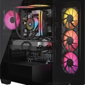 Corsair Vengeance i7500 Gaming PC – Liquid Cooled Intel Core i7-14700KF CPU – NVIDIA GeForce RTX 4070Ti Super GPU – 32GB Vengeance RGB DDR5 Memory – 1TB M.2 SSD – Black