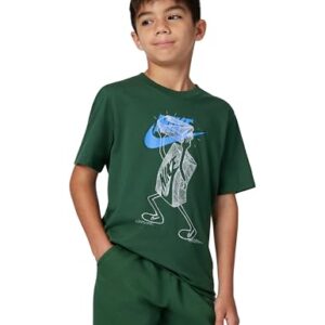 Nike Kid’s Sportswear T-Shirt Futura Shoebox, Fir, X-Large