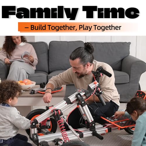 Modular Ride On Toys for Kids, 18V Electric Go Kart, Buildable STEM Car, Constructibles Over 15 Electric Vehicles, Battery Powered, Educational Creative Play for Boys and Girls - Image 3