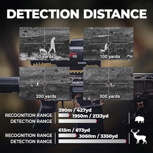 AGM Global Vision Varmint V2 LRF 50-640 Thermal Imaging Rifle Scope with Built-in Laser Range Finder, 20mK, 12 Micron, 640x512 (50 Hz), 50mm Lens - Image 5