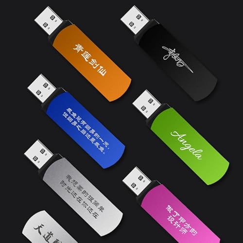 Custom USB Flash Drive, Personalized USB Thumb Drive Memory Stick, Portable Swivel USB Pen Drive High Speed U Disk for External Data Storage (128GB,100PCS) - Image 2
