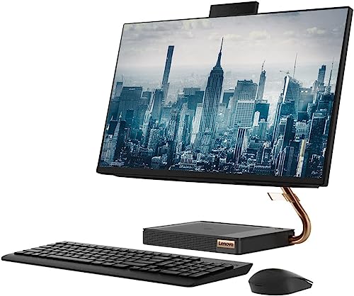 Lenovo IdeaCentre 5 23.8" FHD All-in-One Desktop, Intel Core i5-10400T Processor, 64GB RAM 1TB SSD, WiFi 6, Bluetooth, Webcam, Wireless Keyboard & Mouse, Windows 10 pro, Black - Image 3