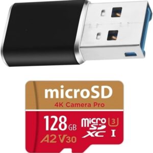 Puretesla DashCam Tesla USB Drive 128 GB – Plug and Play USB Endurance microSD Drive Pre-Formatted for Tesla, TeslaCam, Dashcam, and Sentry Mode – Works with Model S 3 X Y