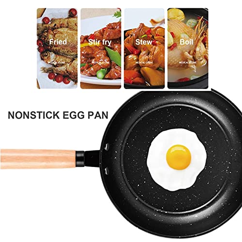 3PCS Cookware Set Wok Frying Pan Saucepan with Lid Pots Pans Set Maifan Stone Nonstick Egg Pan Cooking Tools - Image 5