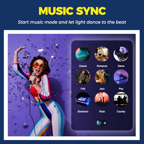 Lightinginside E12 Smart Light Bulbs 50W Equiv., G16.5 RGBCW Candelabra Chandelier Ceiling Fan Smart Bulb Works with Alexa/Google Home/Smart Life, 5W 550LM, 2.4G WiFi Bluetooth Bulb, ETL Listed, 4PCS - Image 7