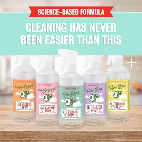 Rebel Green Natural All-Purpose Cleaning Spray - Plant-Derived Multi-Surface Cleaner with Essential Oils for Kitchen, Bath, Countertops and More - Frankincense - 16 oz - 2 Pack - Image 2
