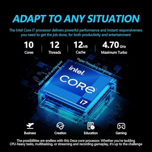 HP 2025 Flagship 15.6" FHD Touchscreen Laptop, 10-Core Intel i7 Processor, 64GB RAM, 1.5TB Storage (1TB SSD + 500GB Ext), Iris Xe Graphic WiFi, HubxcelAccessory, Win 11 Pro w/Lifetime Microsoft Office - Image 5