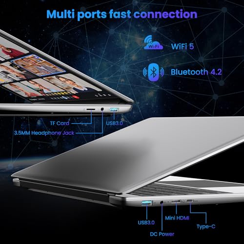 jumper 16 Inch Laptop, 4-Core N95 Processor, Up to 3.4Ghz, 16GB RAM, 640GB Storage,1200p FHD IPS Display, Windows 11 Computer, Office 365 1-Year Subscription, WiFi-6, 38Wh Battery. - Image 7