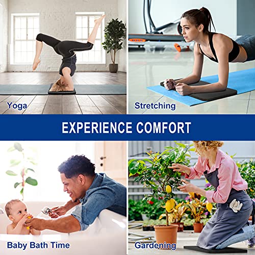 MRO Large Yoga Mat for Home Gym Workout 6'x12'x9mm and Yoga Knee Pad 24''x10''x0.6'', Extra Wide and Long Exercise Mats for Durable Men and Women, Thick, Non-Slip, Soft for Stretching - Image 6