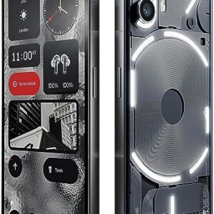 Nothing Phone 2 Smartphone Unlocked 5G Android Phone Snapdragon 8+ Gen 1 chipset, 50MP Dual Camera, 6.7” AMOLED Display, 4700mAh Battery, NFC,12GB + 256GB,Black (No Charger)