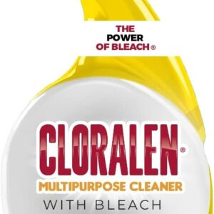 Cloralen All Purpose Cleaner with Bleach Spray – 32 fl oz – Fresh Scent – 3-in-1 Multipurpose Cleaner Spray – Deep Cleans, Eliminates Stains & Degreases