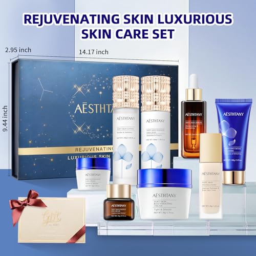 R RadiantRise Anti-Aging Skin Care Kit For Women Anti-Wrinkle Firming Skin Care Daily Routine Rejuvenating 8-In-1 Skincare Sets Gift Sets - Image 6