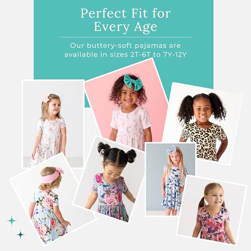 Posh Peanut Girls Dresses – Soft Toddler Twirl Dress Made with Viscose from Bamboo – Fall, Spring, Summer Dresses for Girls (3-4 Years) Country Rose - Image 6