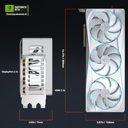 GIGABYTE AORUS GeForce RTX 5080 Master 16G Graphics Card, WINDFORCE Cooling System, 16GB 256-bit GDDR7, GV-N5080AORUS M-16GD Video Card - Image 9