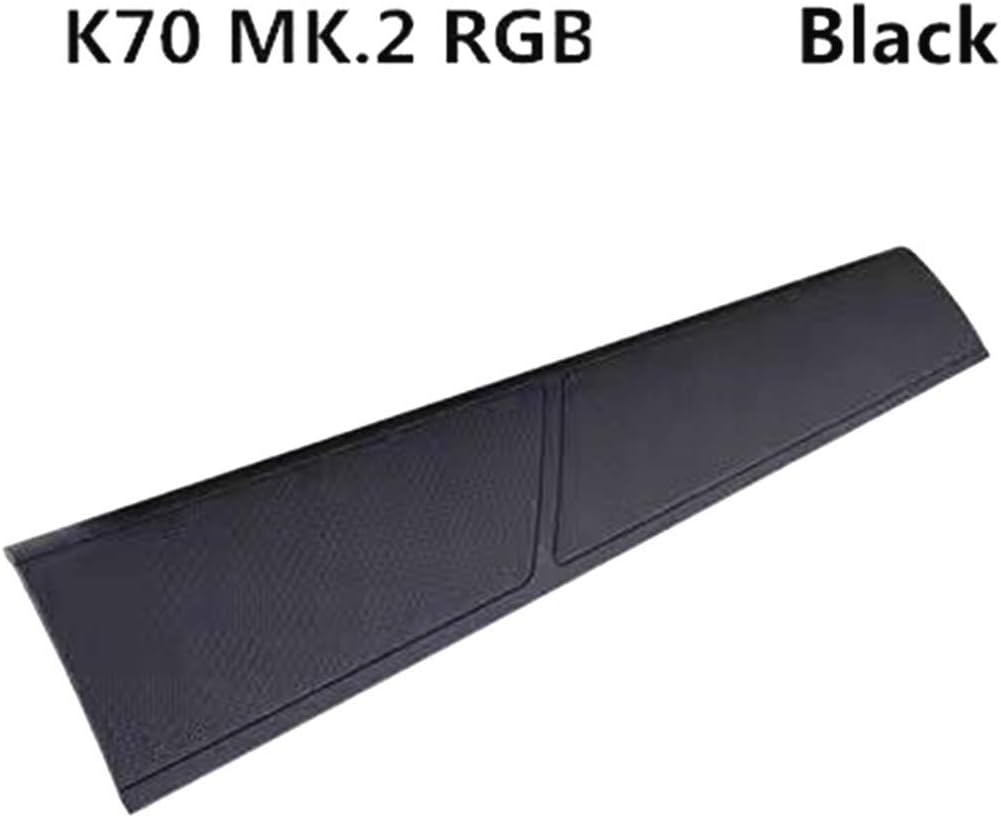 New Ergonomic Memory Foam, Polyester Wrist Rest for Corsair K70 RGB MK.2 Mechanical Gaming Keyboard (Black, Minimalist Style) - Image 6