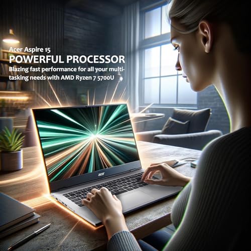 acer Aspire Premium Laptop | 15.6" FHD Display | AMD Ryzen 7 5700U (Beats i7-1250U) | 64GB RAM | 4TB SSD | Long Battery Life | Sleek Design | Ethernet Port | Windows 11 Pro | w/WOWPC Bundle - Image 2