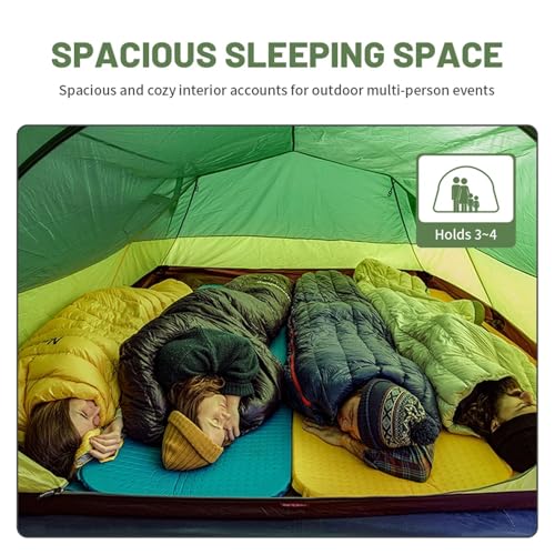 2-4 Person 4-Season Camping Tent – 20D Waterproof Ultralight Family Hiking Travel Tent(15D UL 3P) - Image 3
