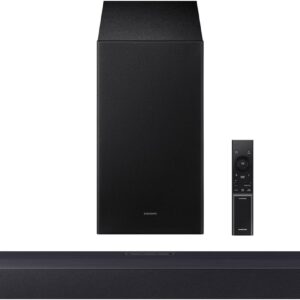 Samsung B-Series Soundbar HW-B550F 2.1 ch DTS Virtual:X Soundbar with Subwoofer (2025 Model) Voice Enhance Mode, Bass Boost, Adaptive Sound