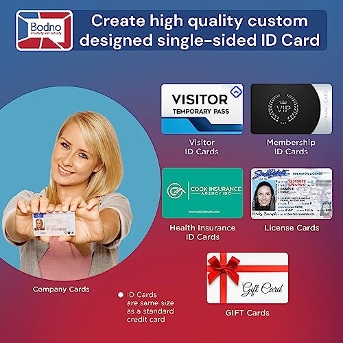 Bodno Magicard Pronto ID Card Printer & Super Supplies Package ID Software, Camera, 300 Cards and 300 Print Ribbon - Bronze Edition - Image 3