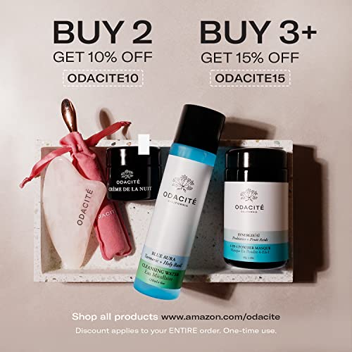 Odacité Acne Cream for Face - 4-in-1 Powder Masque Synergie 4 - Detoxifying Facial Mask with Clay & Charcoal, Clay Mask Detox for Pores and Blackheads, 1.41 oz - Image 7