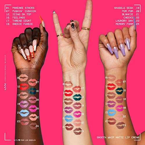 NYX PROFESSIONAL MAKEUP Smooth Whip Matte Lip Cream, Long Lasting, Moisturizing, Vegan Liquid Lipstick - Memory Foam (Cool Caramel) - Image 4