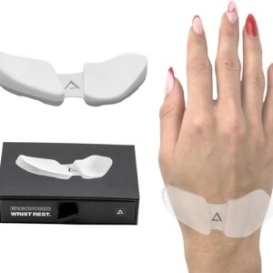 DELTAHUB Carpio 2.0 – Right-Handed Truly Ergonomic Wrist Rest for Mouse, Carpal Tunnel Support, Pain Relief, Anti-Fatigue, Easy Glide, Sleek, Office Computer, Laptop, Gaming – Large, White