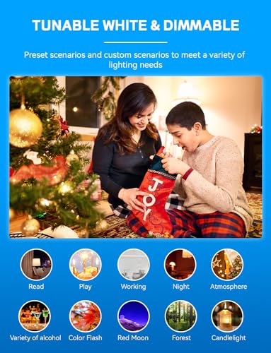 Vanance Smart Light Bulbs 4Pack with Remote, A19 E26 800LM LED Color Changing Light Bulb, WiFi & Bluetooth 5.0, Warm to Cool White, Dimmable, RGB Smart Home Lighting Work with Alexa Google Assistant - Image 6