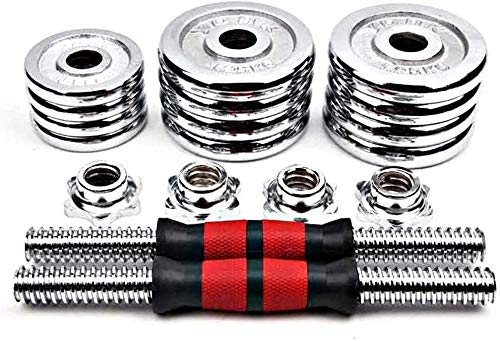 Gym Bench Adjustable Fitness Dumbbells Set Electroplated Cast Iron Dumbbell with Non-Slip Metal Handle for Gym Home Bodybuilding Training Dumbbell Exercise Size:30kg (30kg) - Image 6