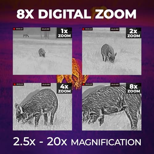 AGM Global Vision Varmint V2 LRF 50-640 Thermal Imaging Rifle Scope with Built-in Laser Range Finder, 20mK, 12 Micron, 640x512 (50 Hz), 50mm Lens - Image 6