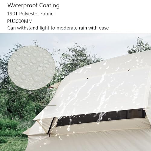 Inflatable Glamping Tent Outdoor Blow Up Tent Inflatable Camping Tent Suitable for 5-8 People Rain Coating Three Sides Vented Quick Set Up - Image 3