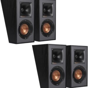 Klipsch Reference R-41SA Dolby Atmos High-Performance, Horn-Loaded Elevation Surround Speaker Set (2 Pairs, 4 Speakers)