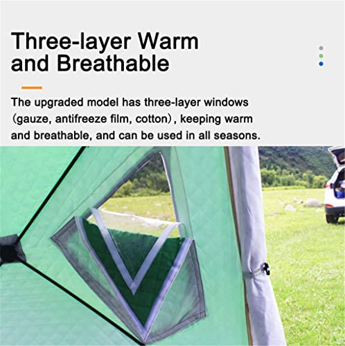 1-4 People Winter Fishing Tent Winter Ice Fishing Tent Camping Tent Windproof and Rainproof Outdoor Winter Fishing Warm Tent Tent - Image 6