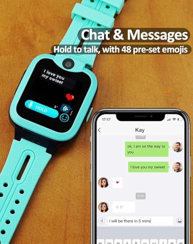 Easyfone KW2 4G Kids Smart Watch Phone | Smartwatch for Kids with Calling, Text, GPS & Activity Track | Parent App & SOS Button | Children's Phone Alternative and No Social Media (Green) - Image 3