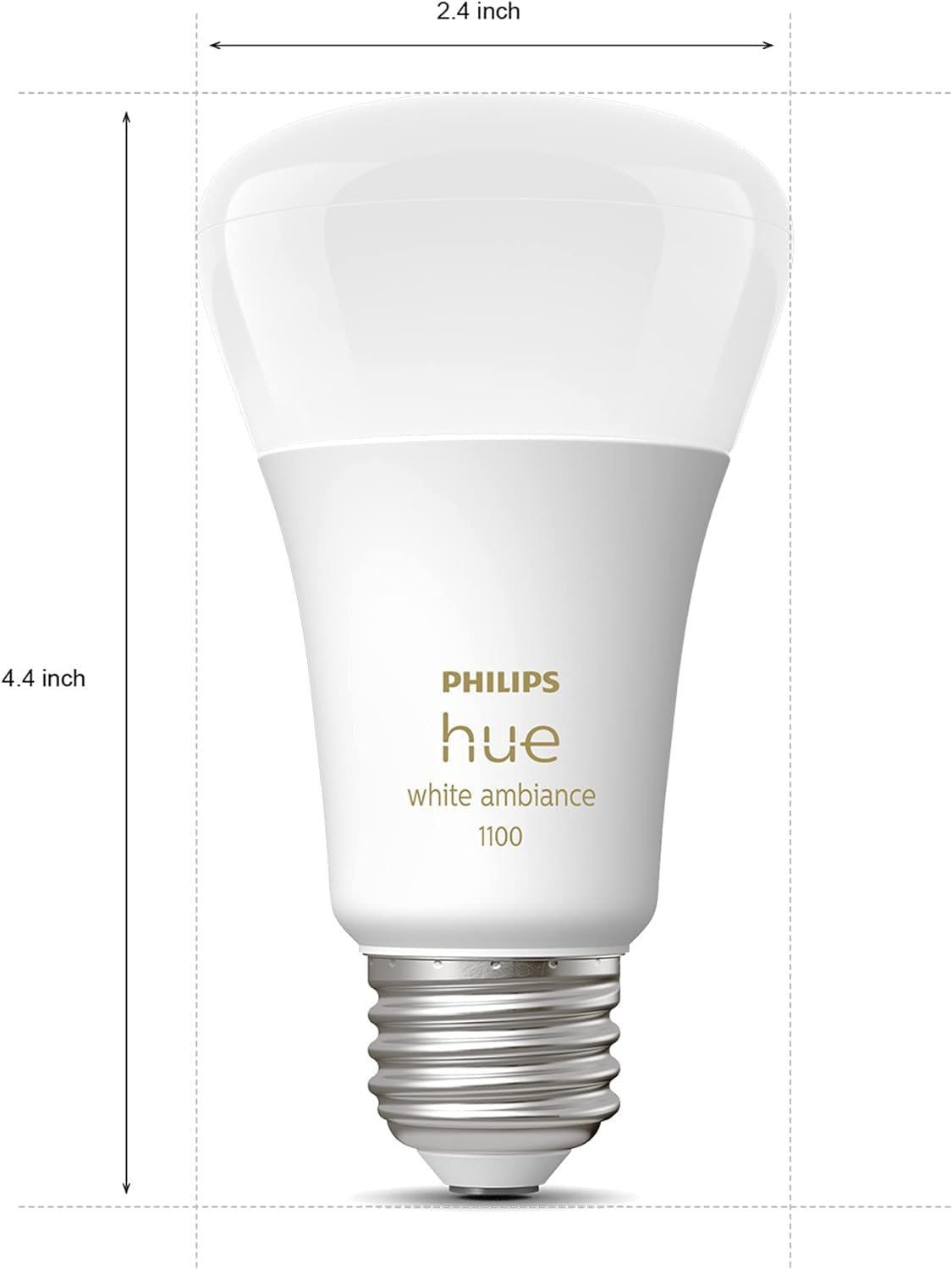 Philips Hue Smart 60W A19 LED Bulb - Soft Warm White Light - 2 Pack - 800LM - E26 - Indoor - Control with Hue App - Works with Alexa, Google Assistant and Apple Homekit - Image 4