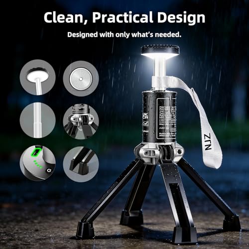 NJZ Telescopic Camping Light — Simple & Reliable Lighting for Everyday Use, Adjustable Height, 3 Brightness Levels, Portable Light for Camping, Home, and Outdoor Evenings - Image 6