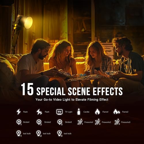 PHOTOOLEX Q100lite 100W LED Video Light with 72Wh Battery Grip, 2700K-6500K Bi-Color COB Continuous Output Lighting, CRI 97+, 27000 Lux@1m Portable Photography Light for Photography, Photo Studio - Image 5