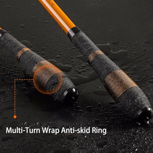 Lightweight Fishing Rod Telescopic and Reel Combo carp ice Pole Carbon Hand Gear Set (4.8m) () - Image 7