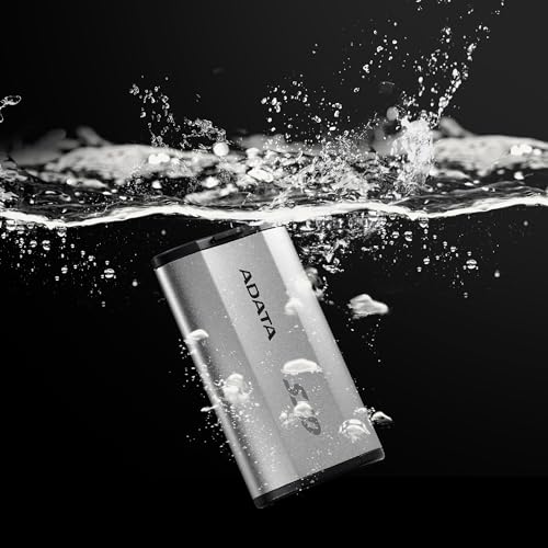 ADATA SD810 2000G IP68 Water Resistance Up to 2000 MB/s USB 3.2 Gen 2 USB-C External Solid State Drive - Silver for iPhone 15/Pro/Max, Android (SD810-2000G-CSG) - Image 7