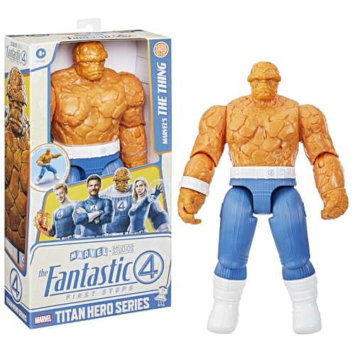 Marvel Studios Titan Hero Series The Fantastic Four: First Steps Marvel’s The Thing Action Figure, 12-Inch-Scale (30 cm) Super Hero Figures & Toys, 4+ - Image 9